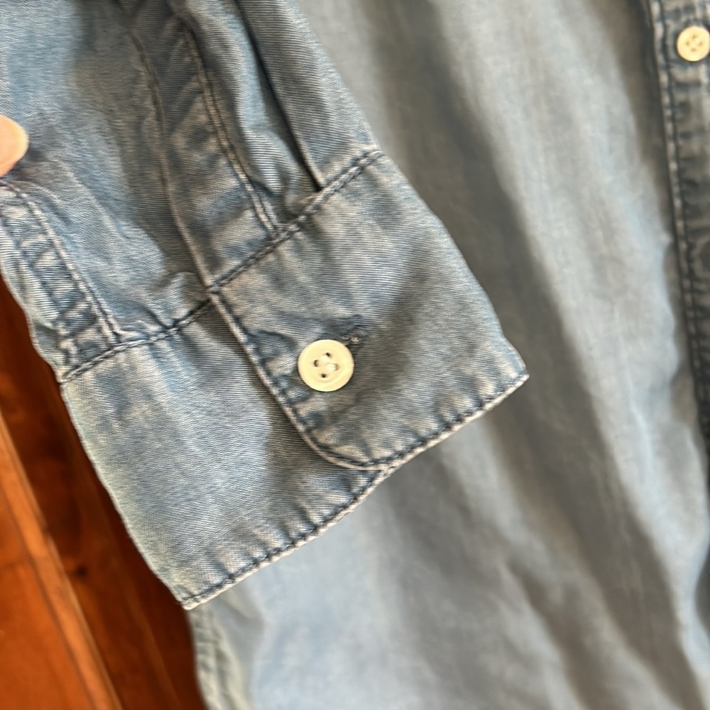 Marine Layer Chambray Long Shirt - Picture 4 of 7